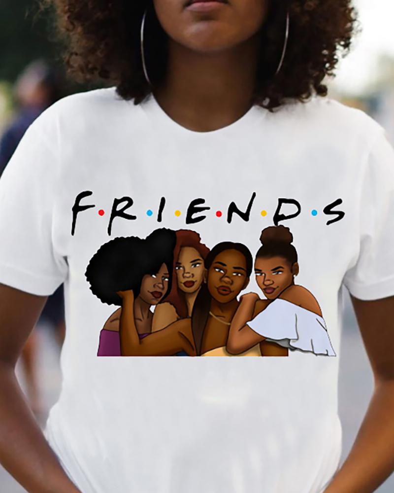 Friends Short Sleeve Casual T-shirt