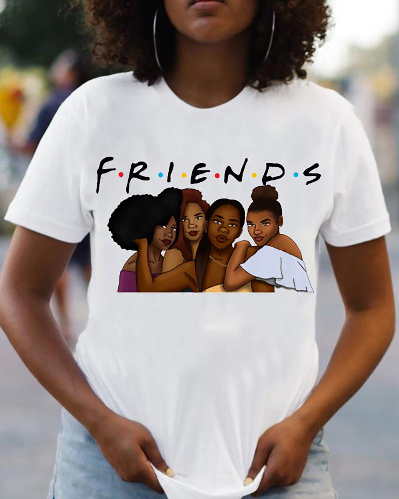 Friends Short Sleeve Casual T-shirt