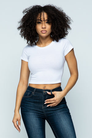 White Crop Top
