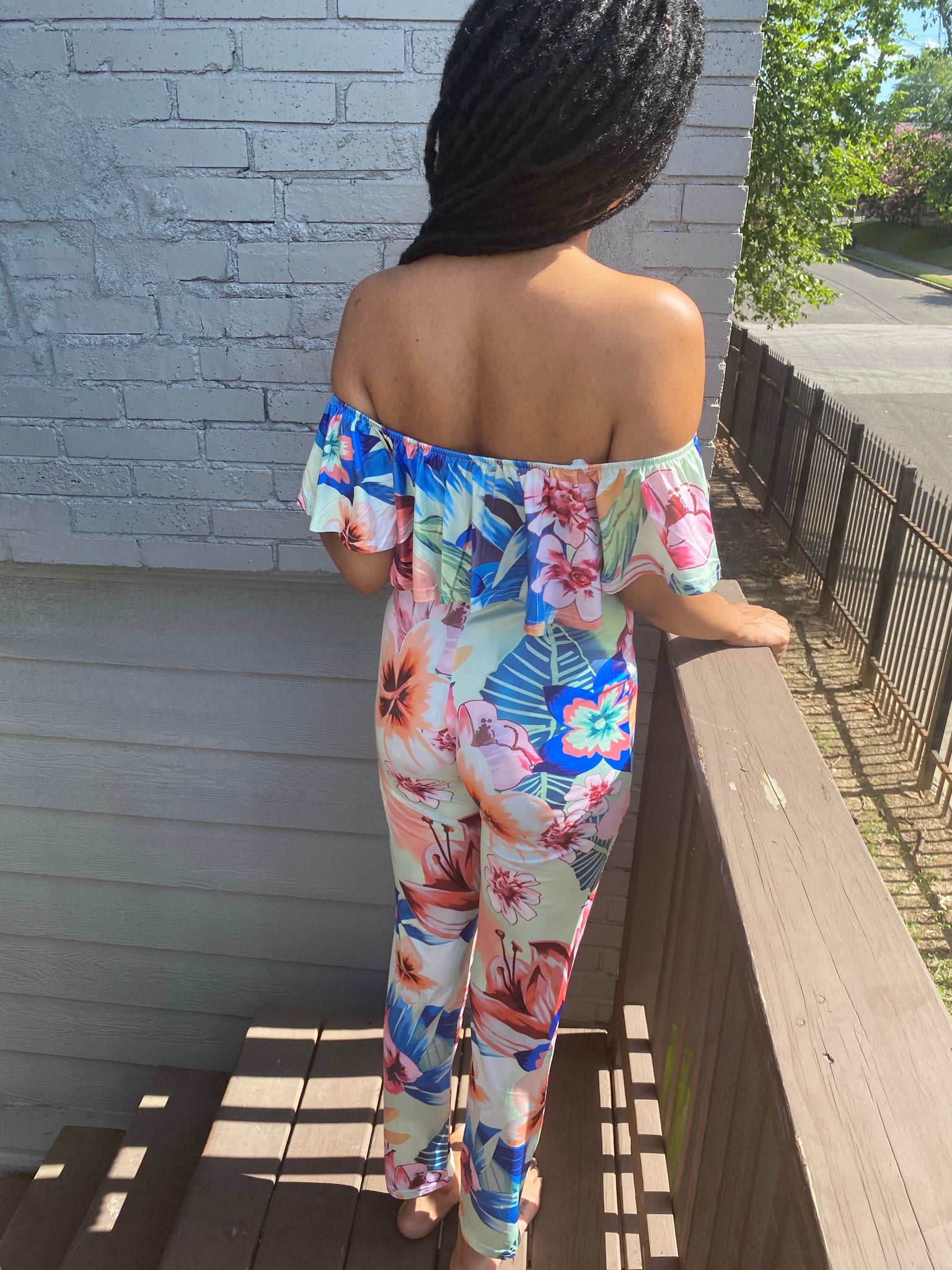 Orange Multi-Color Bodysuit